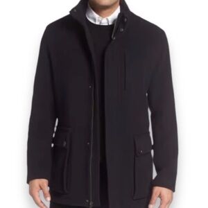 Cole Haan Men's Black Military Jacket